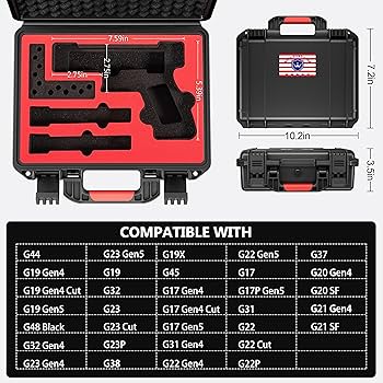 Amazon.co.jp: Kinghardcase ハードガンケース ハンドガン